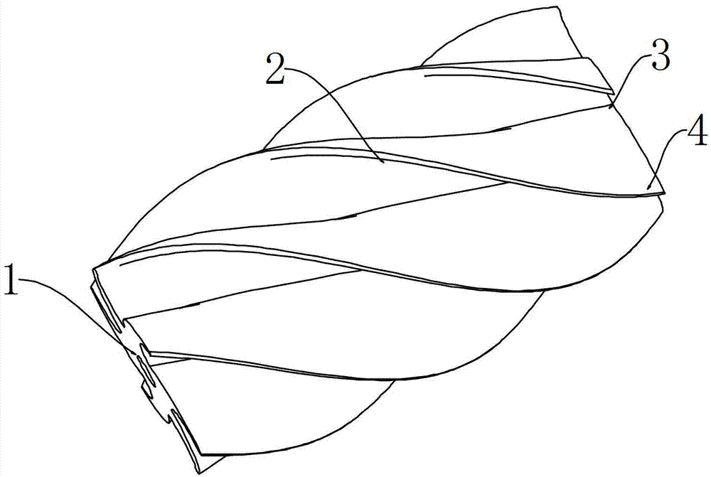 Impeller structure of wave-energy power generation conversion device