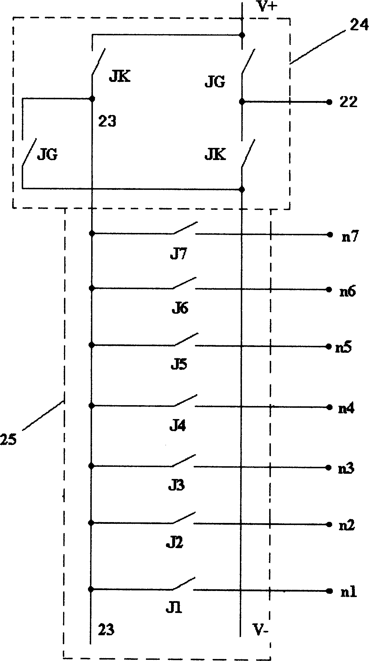 Direct current linear motor type vehicle and indoor electric curtain