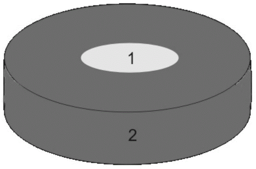 Synthetic moissanite stone of imitating tourmaline and preparation method thereof