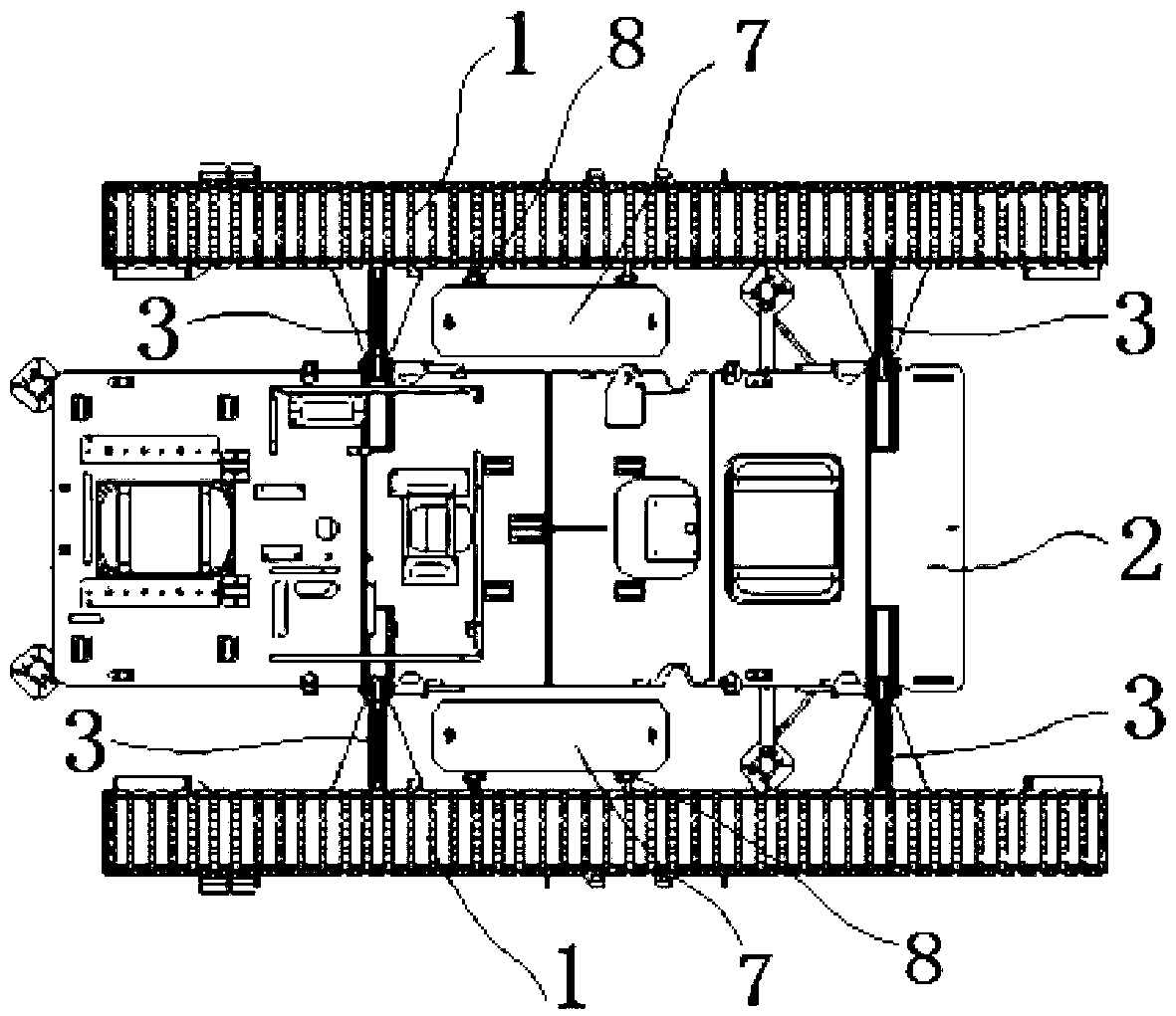 Crawler and track dynamic compaction machine