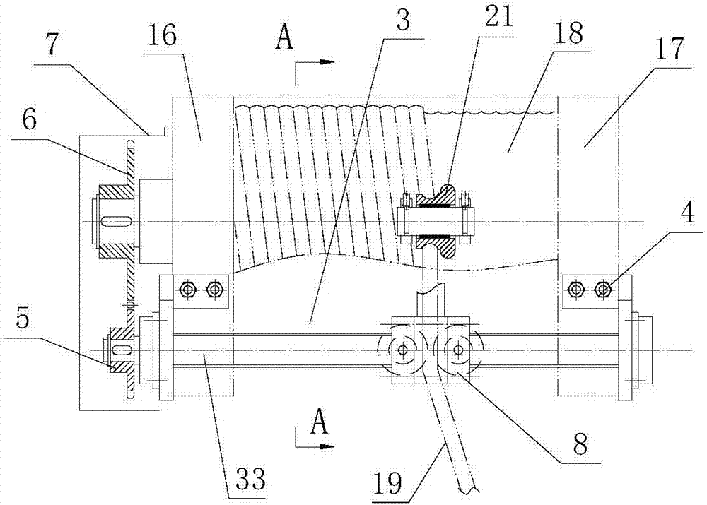 Rope guider with guide rod type adjustable guide rope mechanism