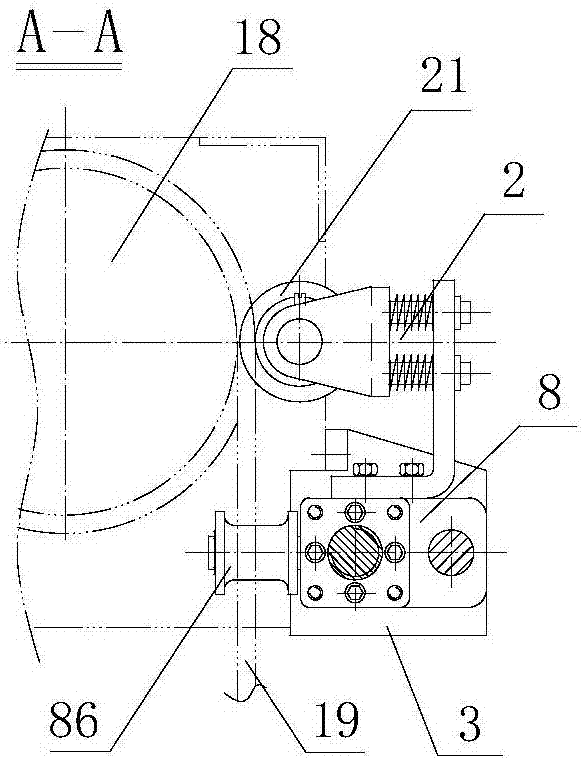 Rope guider with guide rod type adjustable guide rope mechanism