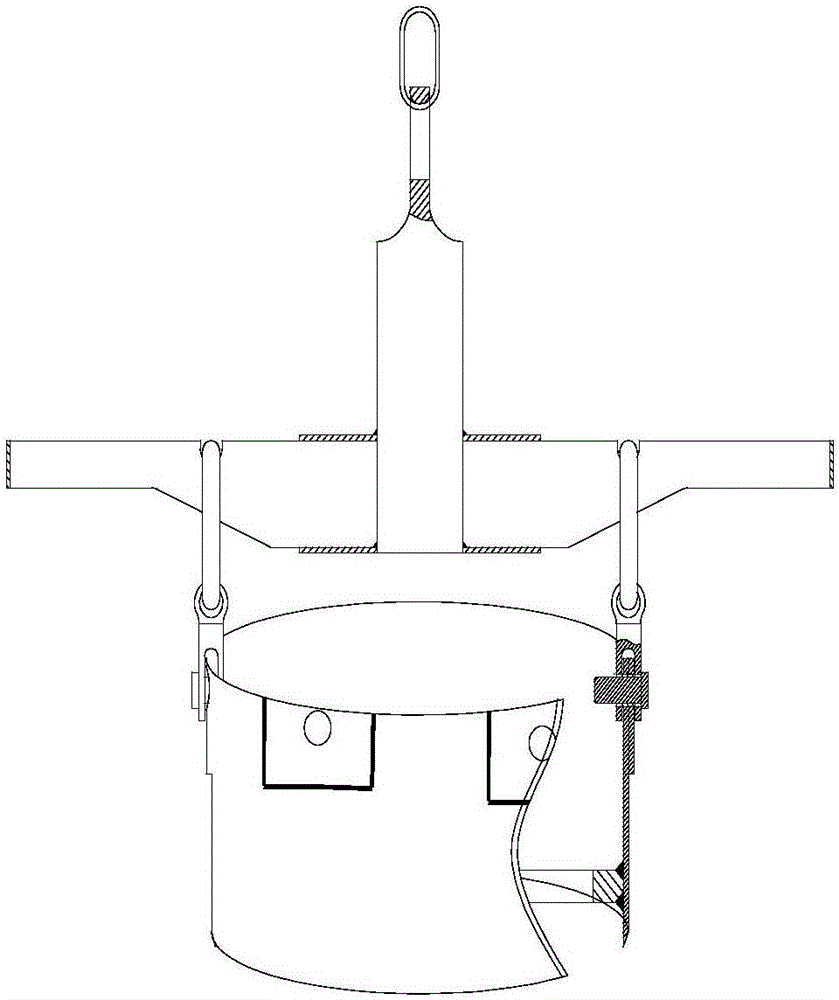 Tool for heat treatment of solid rocket engine shell