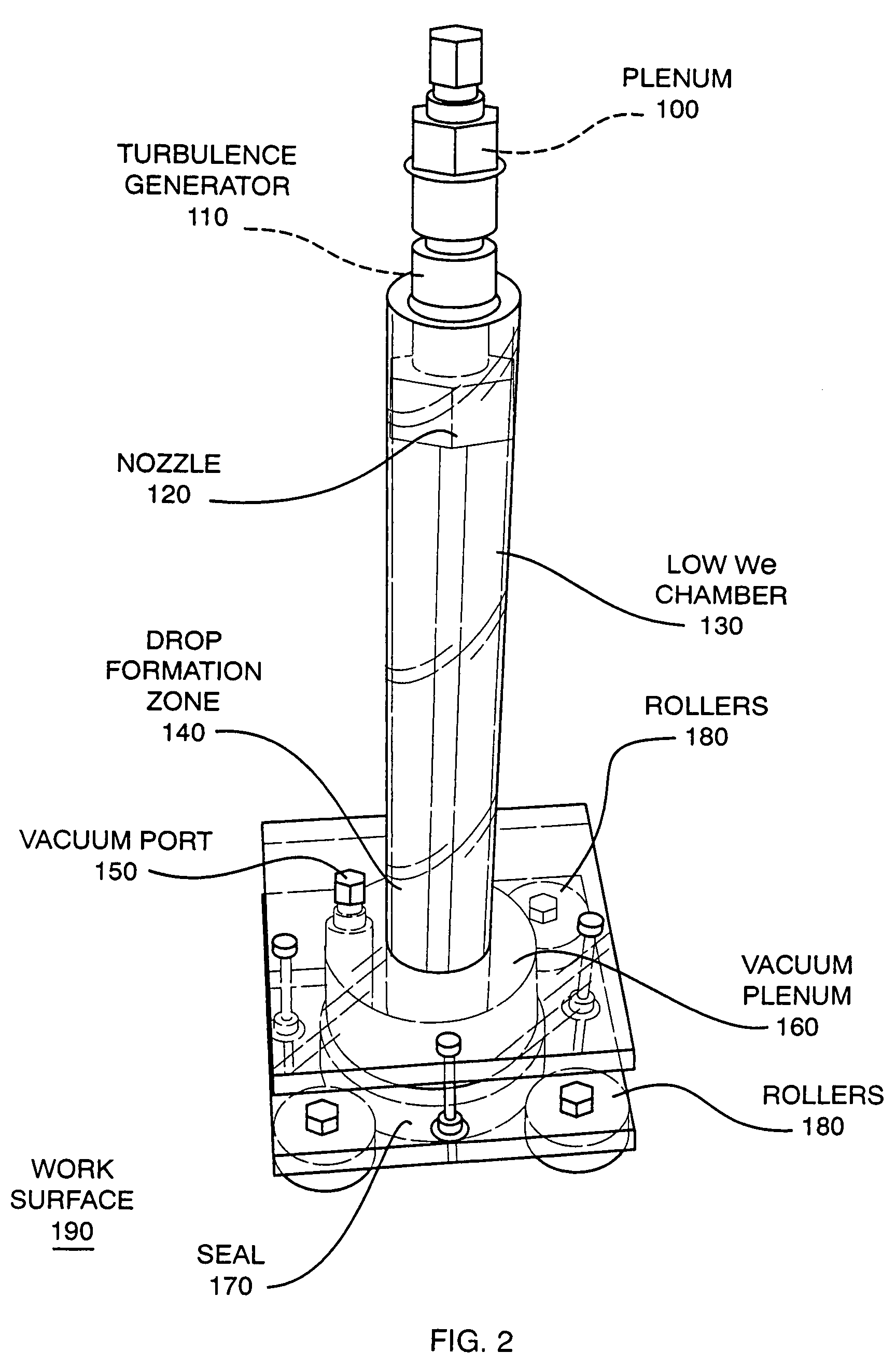 Method and apparatus for forming high-speed liquid