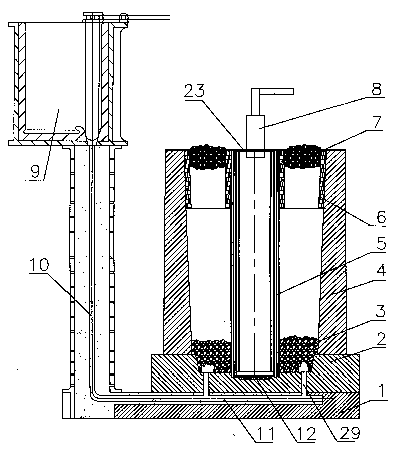 Method for producing movable core low segregation large-sized hollow steel ingot