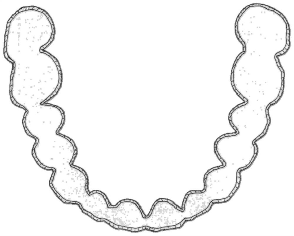 Aesthetic tooth socket, and preparation method and application thereof