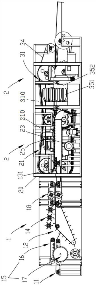 A fully automatic ramie two-way peeling machine