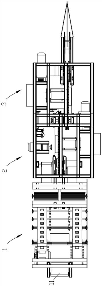 A fully automatic ramie two-way peeling machine