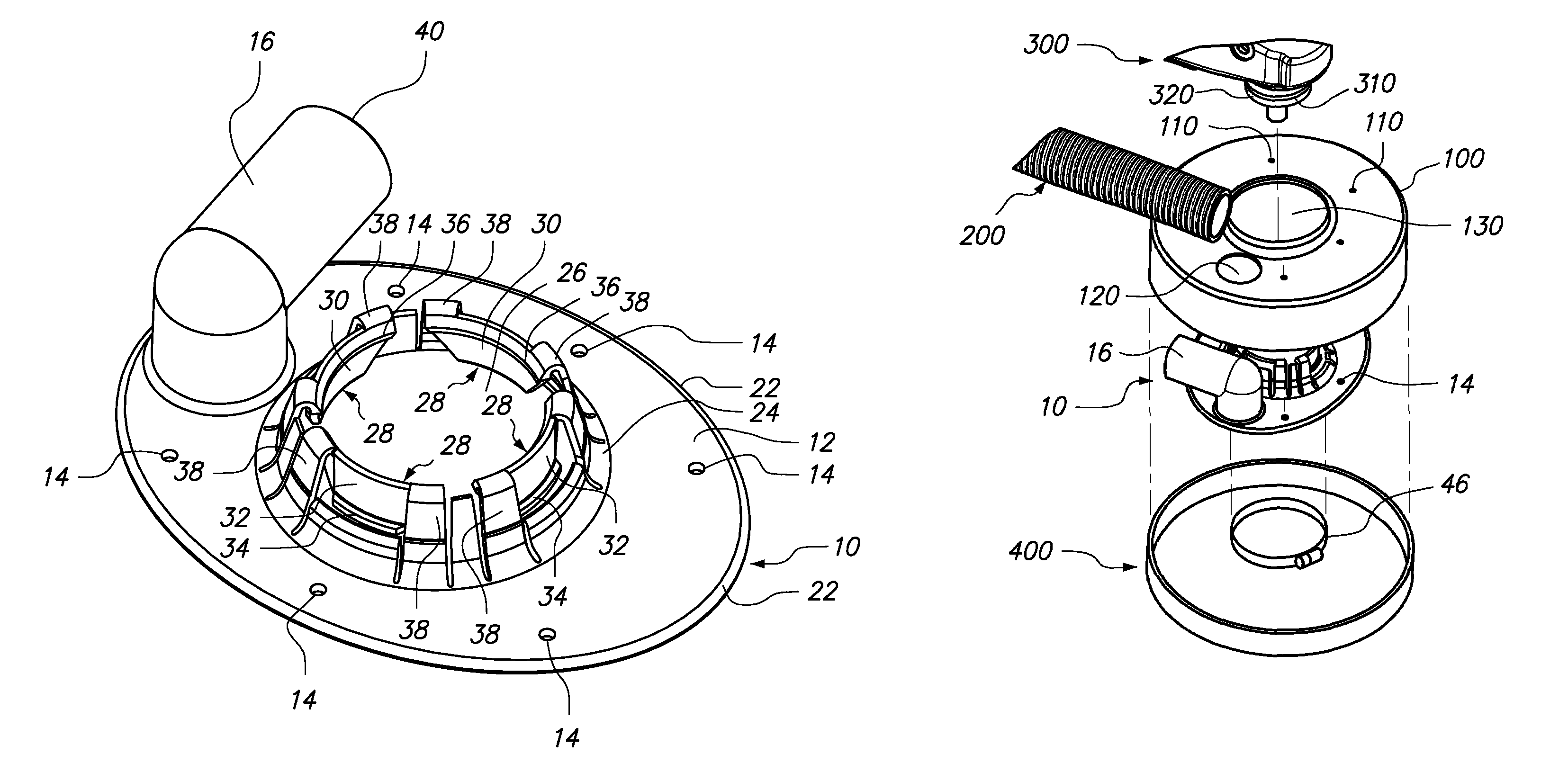 Hood plates for handheld grinding tools