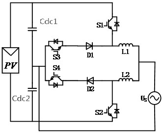 Novel single-phase NPC non-isolated photovoltaic grid-connected inverter circuit and modulation method