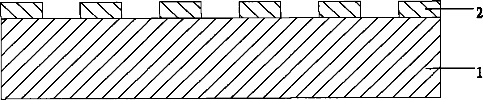 Self-aligned process for preparing convex graphical substrate