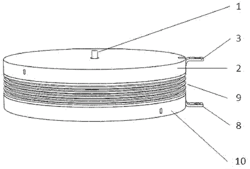 Double-sided microchannel liquid-cooled power semiconductor whole-wafer flat-panel crimp package structure