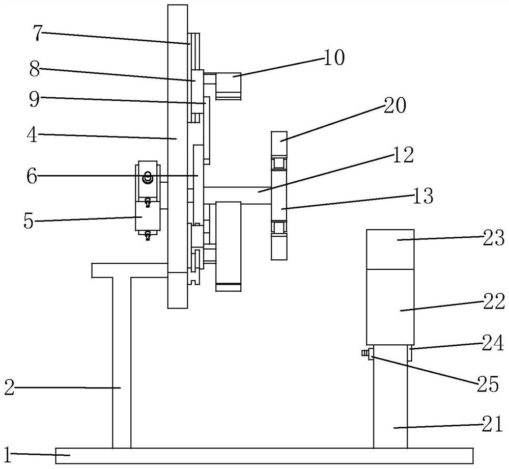 An operating table for cutting hardware pipe fittings