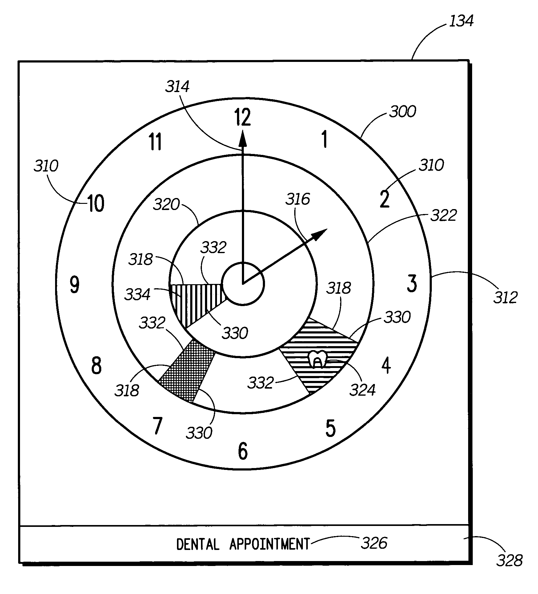 Method and system for displaying appointments