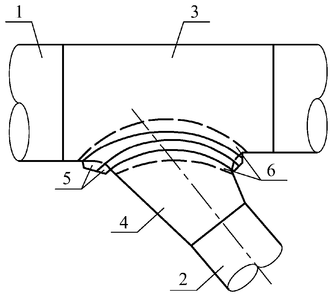 Improved welt bifurcated pipe calculation model