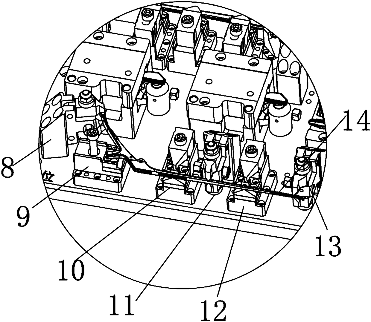 Vertebral plate rongeur machining clamp