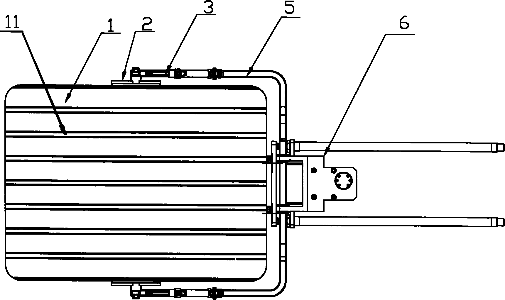 Device for assembling and disassembling tray