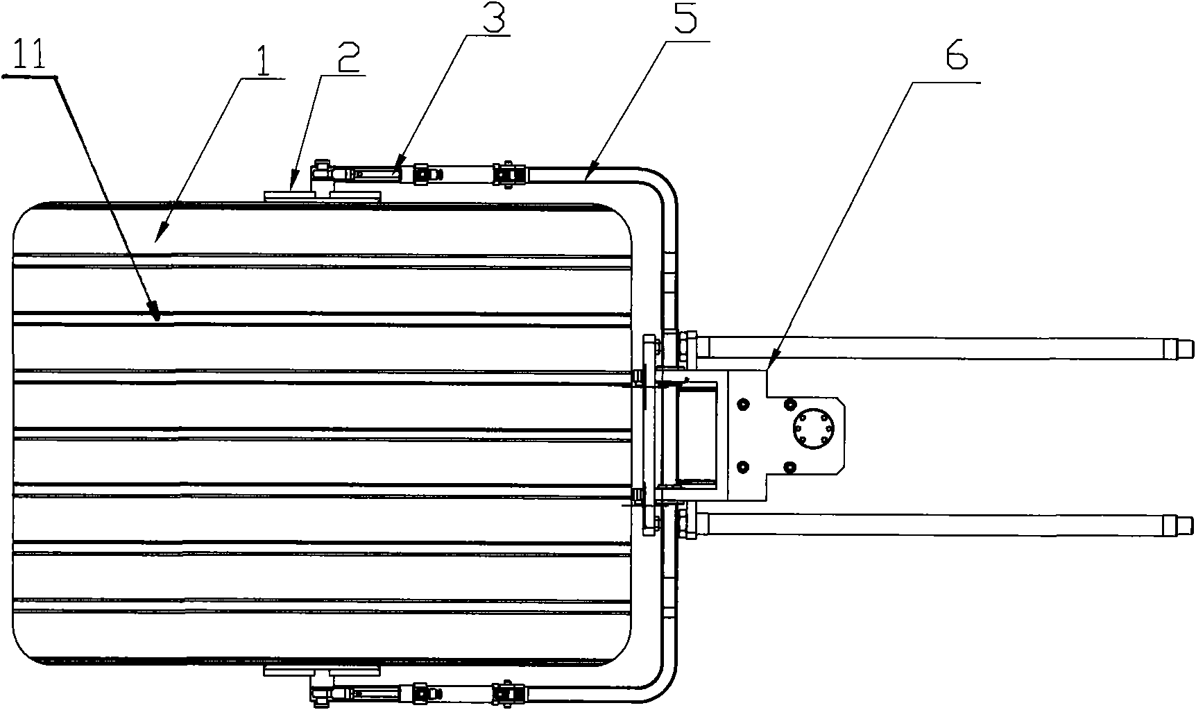 Device for assembling and disassembling tray