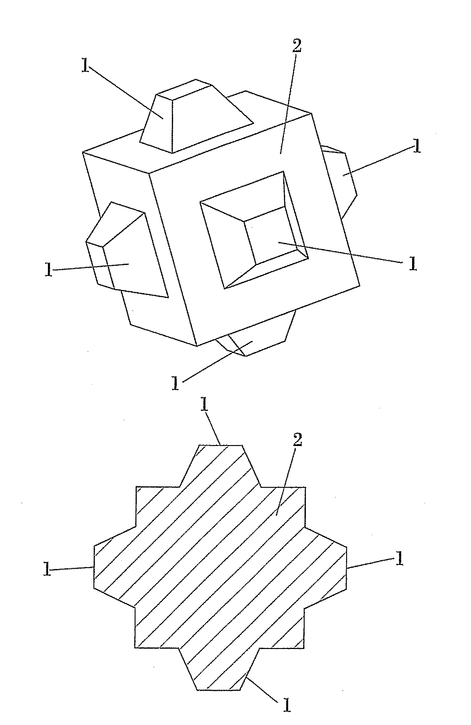 Element Used to Form Breakwaters