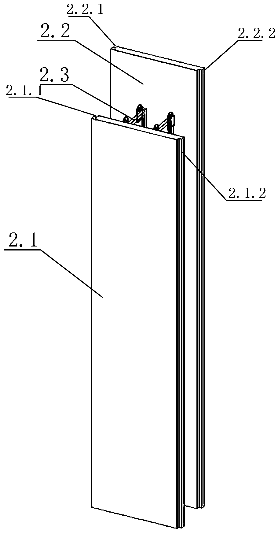 Profile steel truss double-skin wall structure and construction method thereof