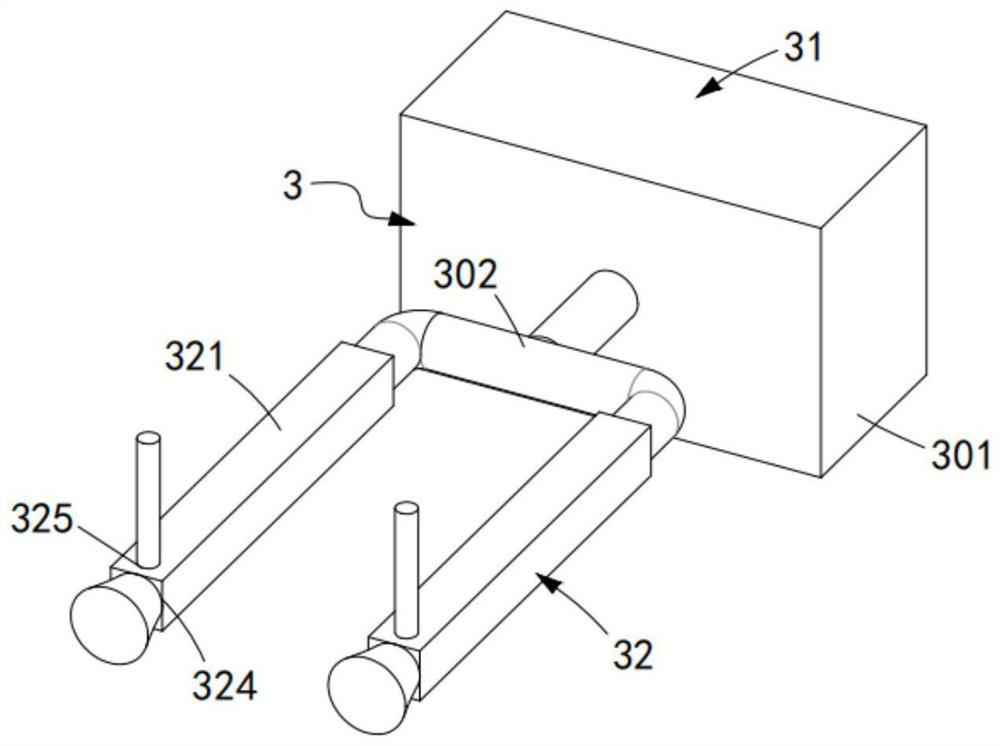 Automatic production device for numerical control lathe accessories