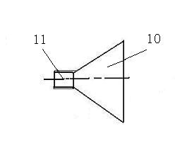 Sea bottom natural gas hydrate gas lift mining method and device