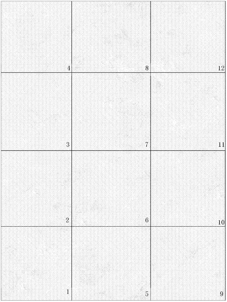 Manufacturing method for combined ceramic tile with complete pattern, spliced by plurality of ceramic tiles