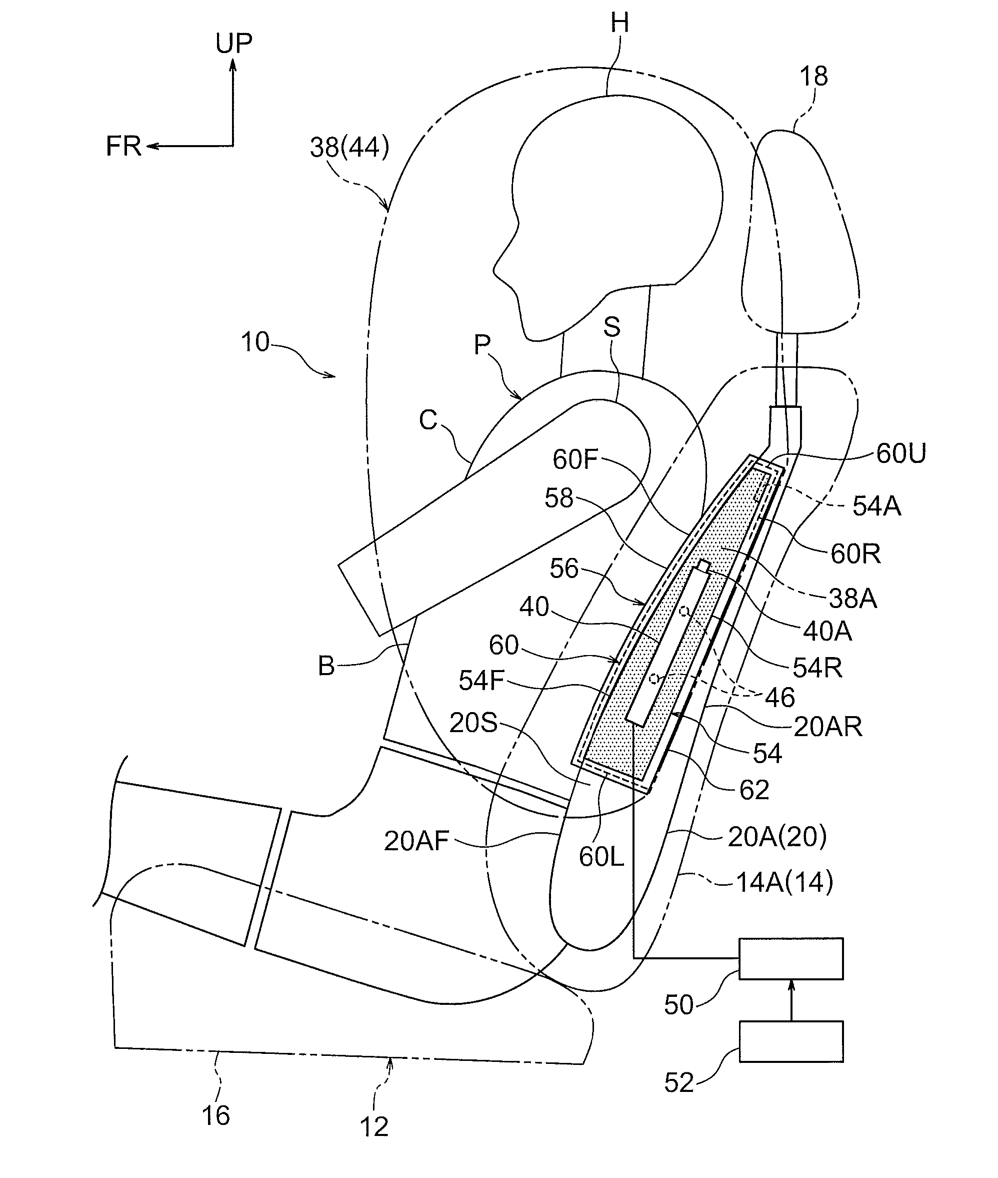 Vehicle far side airbag device