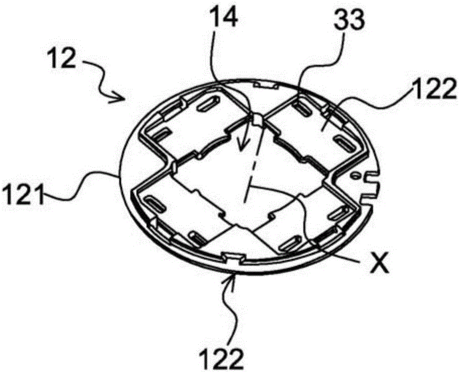 Brush holder for a motor vehicle starter provided with a thermal protection system and corresponding motor vehicle starter