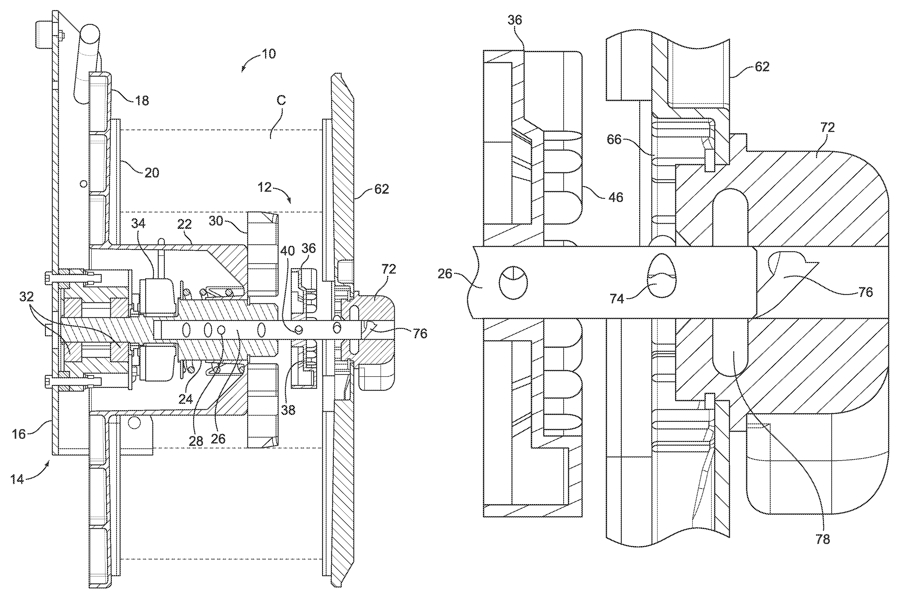 Anti-rotation system for strap dispenser outer flange