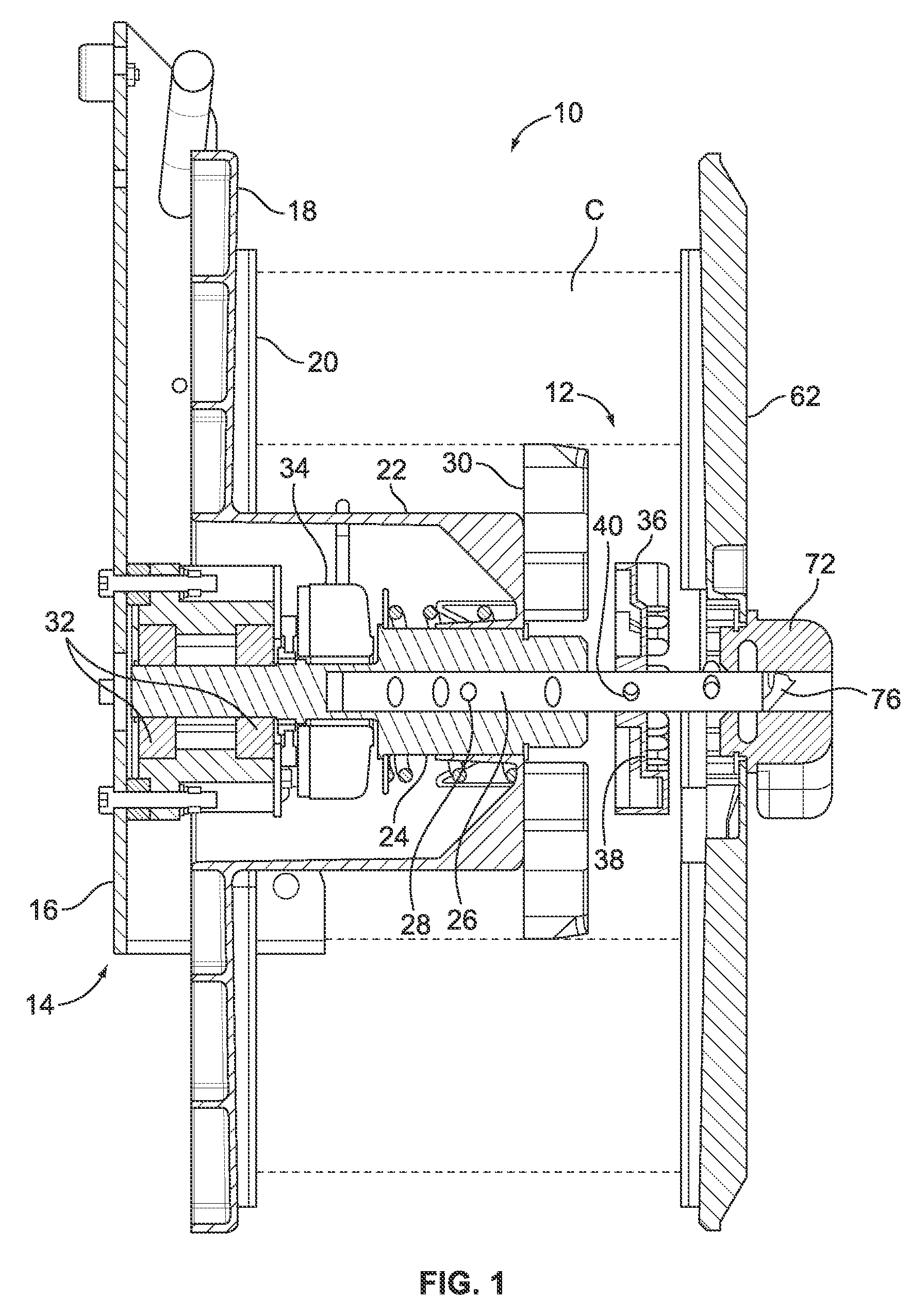 Anti-rotation system for strap dispenser outer flange