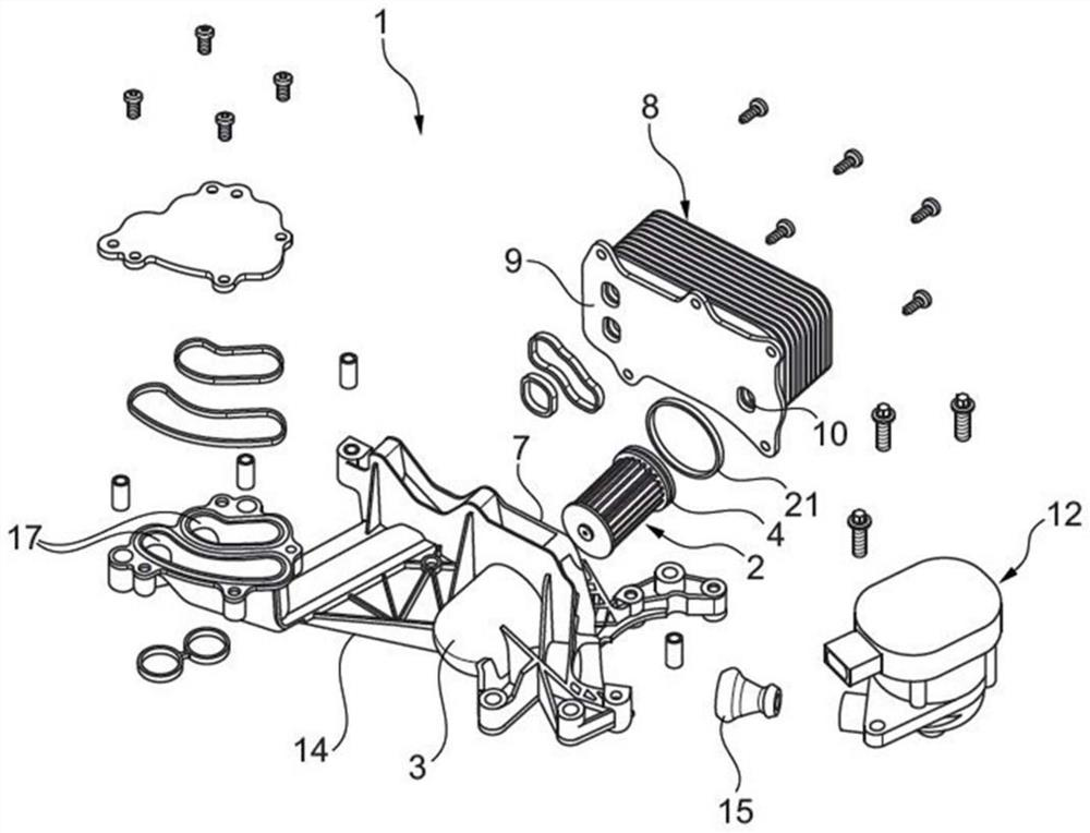 Oil cooler module