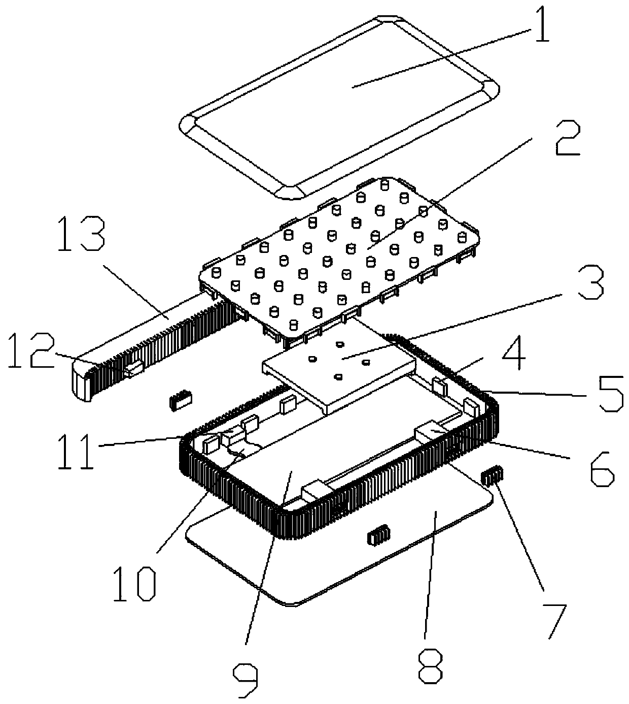 Unit assembled magnet patch small-size LED lamp