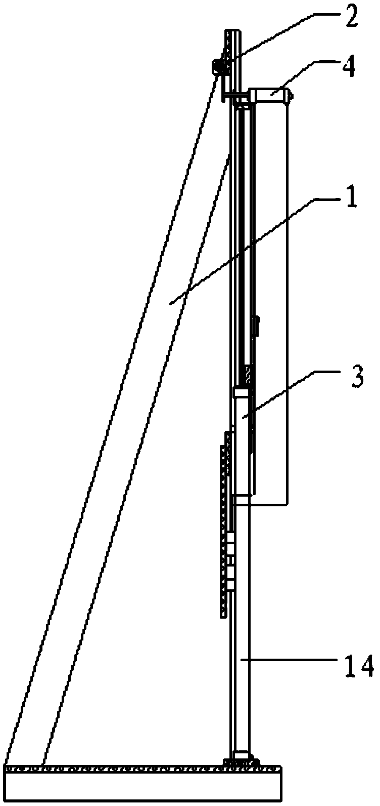 Roller shutter fatigue test device