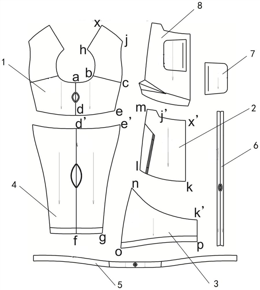 Fitted and comfortable garment structure and tailoring process thereof