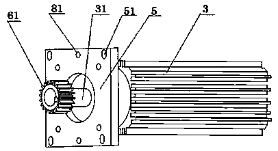 Vertical type lathe servo motor assembly connecting device and connecting method thereof