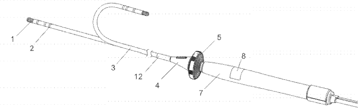 Single bending handle