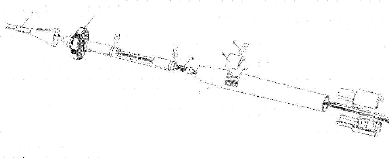 Single bending handle