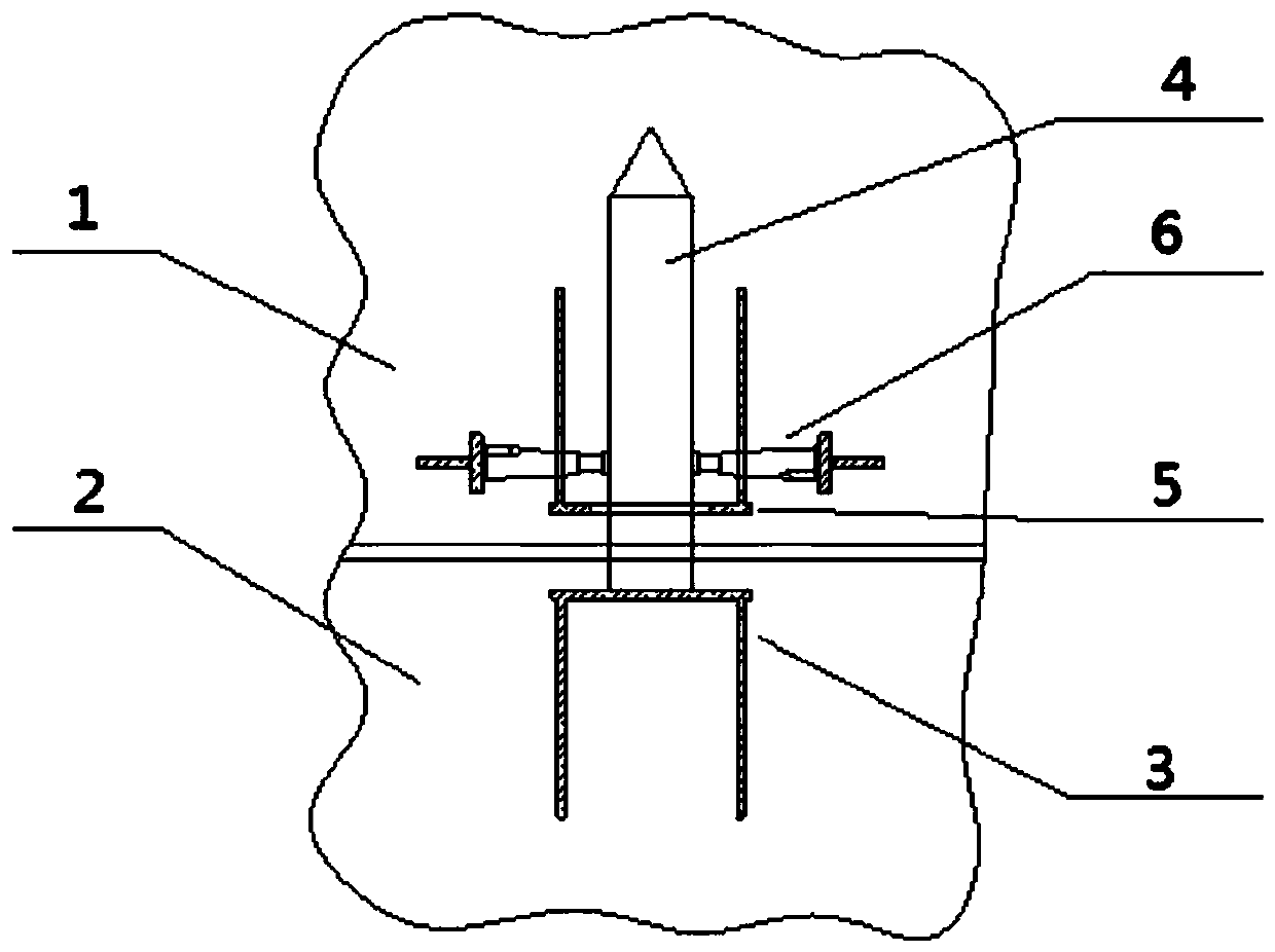 An in-place guide device for segmental hoisting and aerial assembly of heavy-duty tower equipment