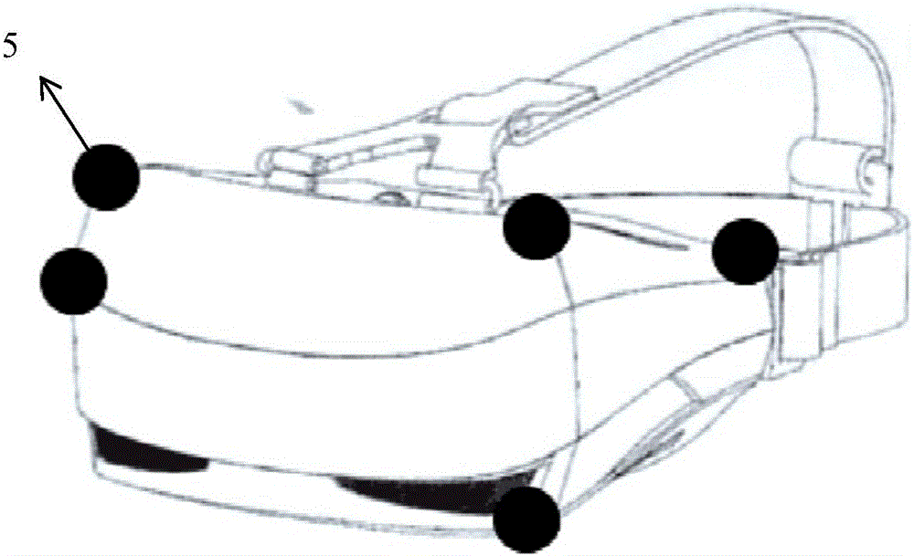 Virtual reality space mobile positioning system and virtual reality space mobile positioning method for virtual house inspecting