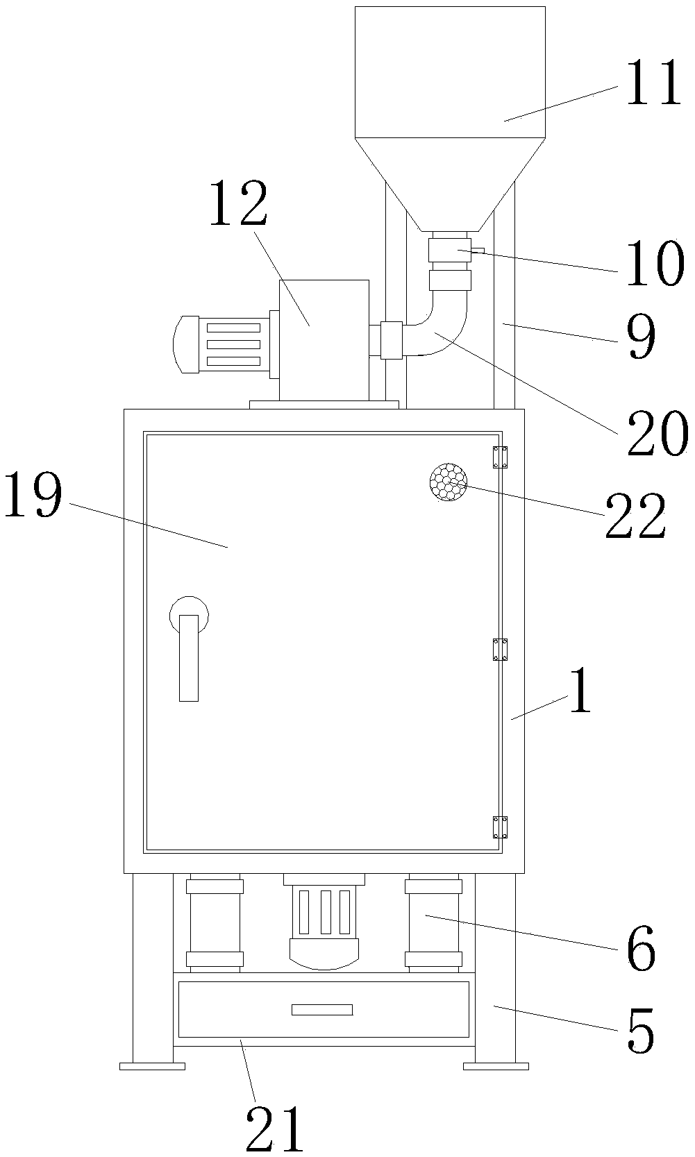 Intelligent factory shot blasting machine for vehicle parts