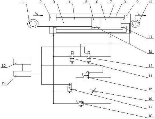 Valve control type semi-active oscillating damper