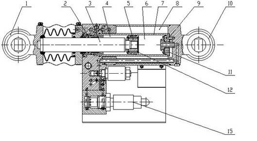 Valve control type semi-active oscillating damper