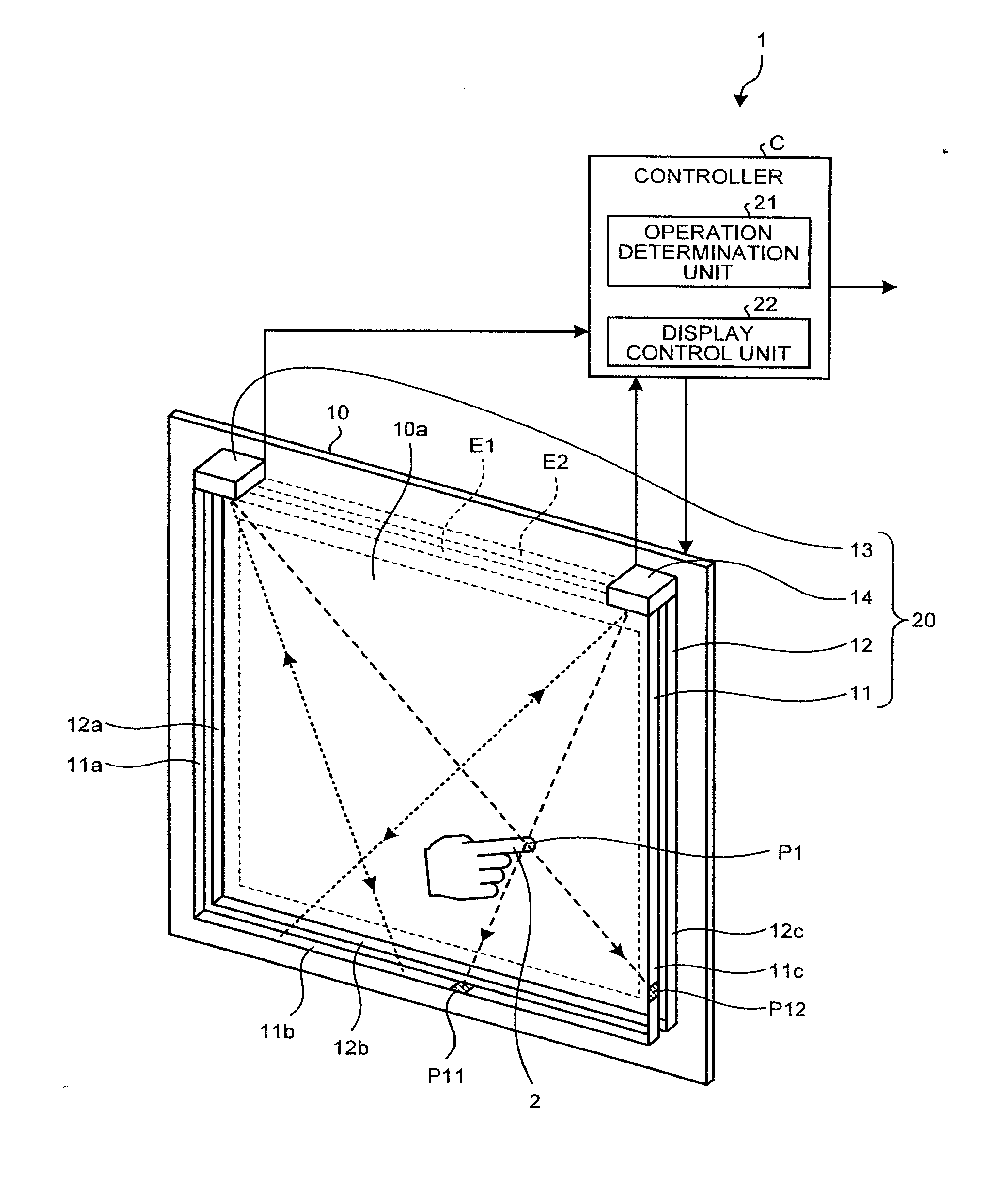 Optical operating input detection apparatus, automatic vending machine, and optical operating input detection method