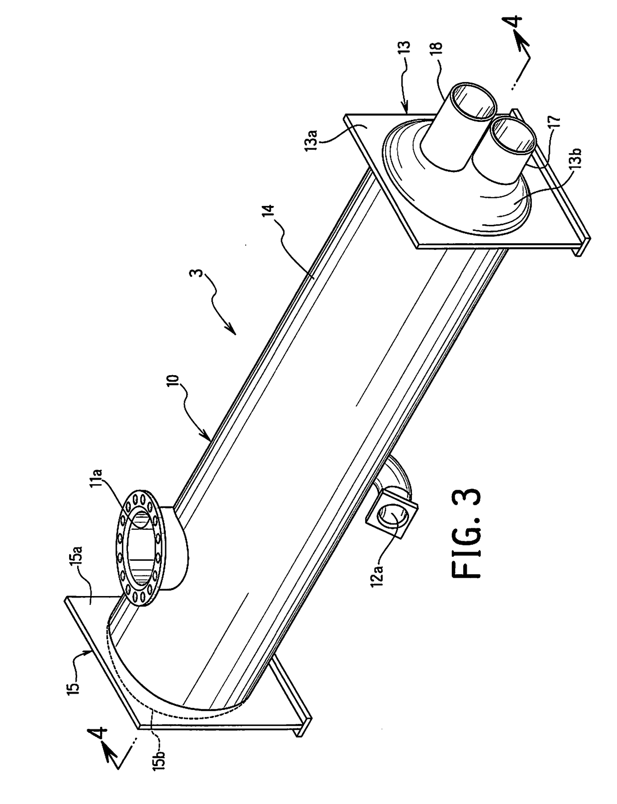 Condenser with tube support structure