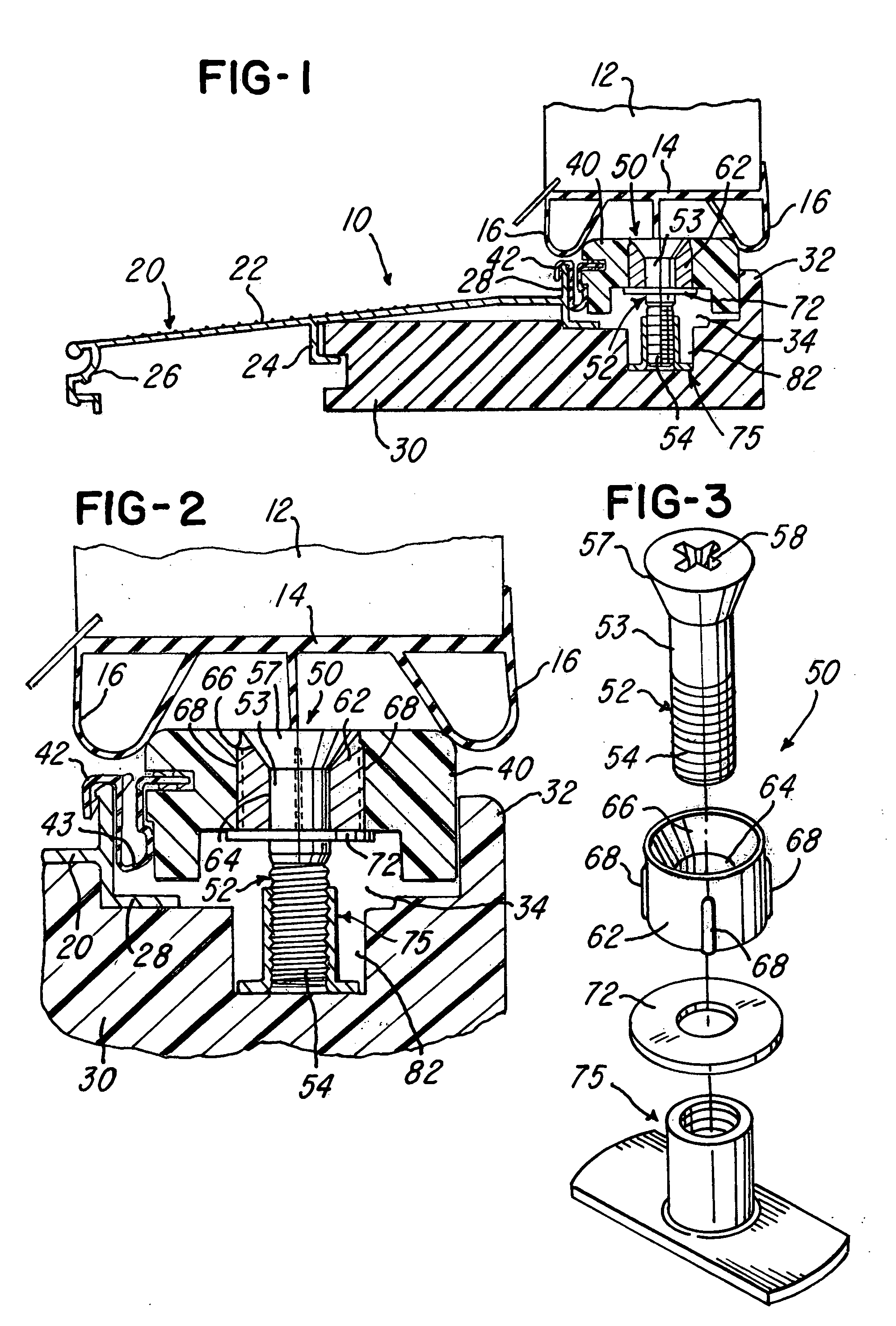 Adjustable threshold assembly