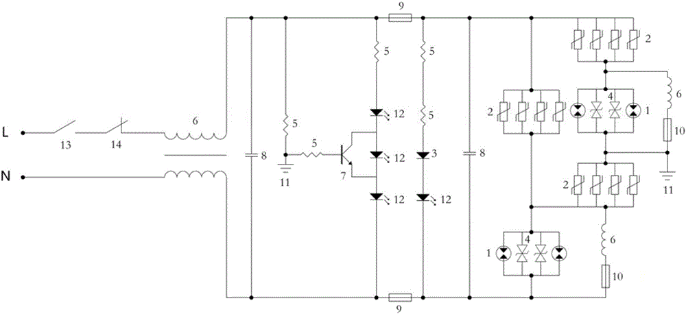 Financial automatic teller machine (ATM) power source and special lightning protection device for communication system