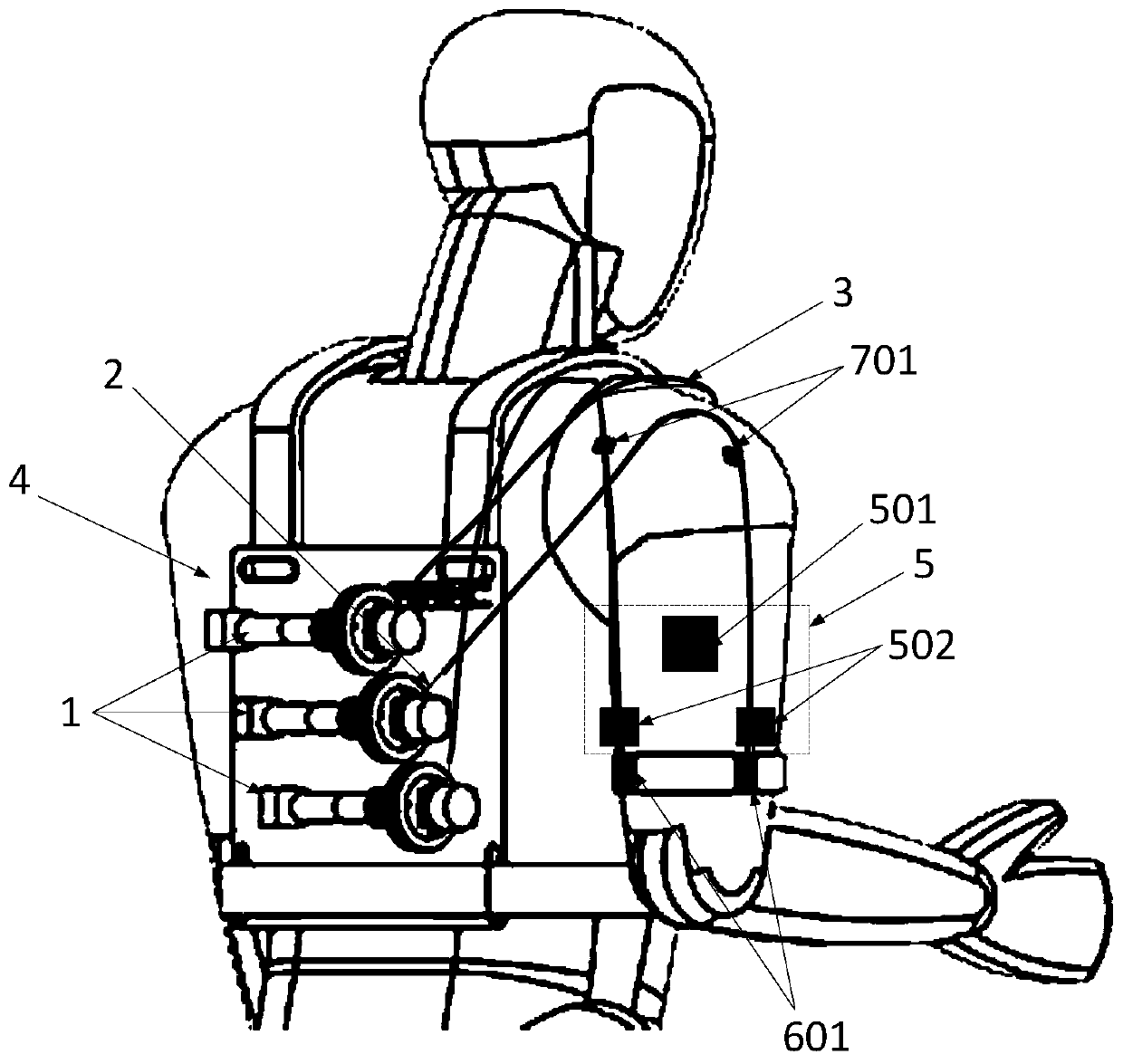 Flexible wearable shoulder joint assisting exoskeleton clothes