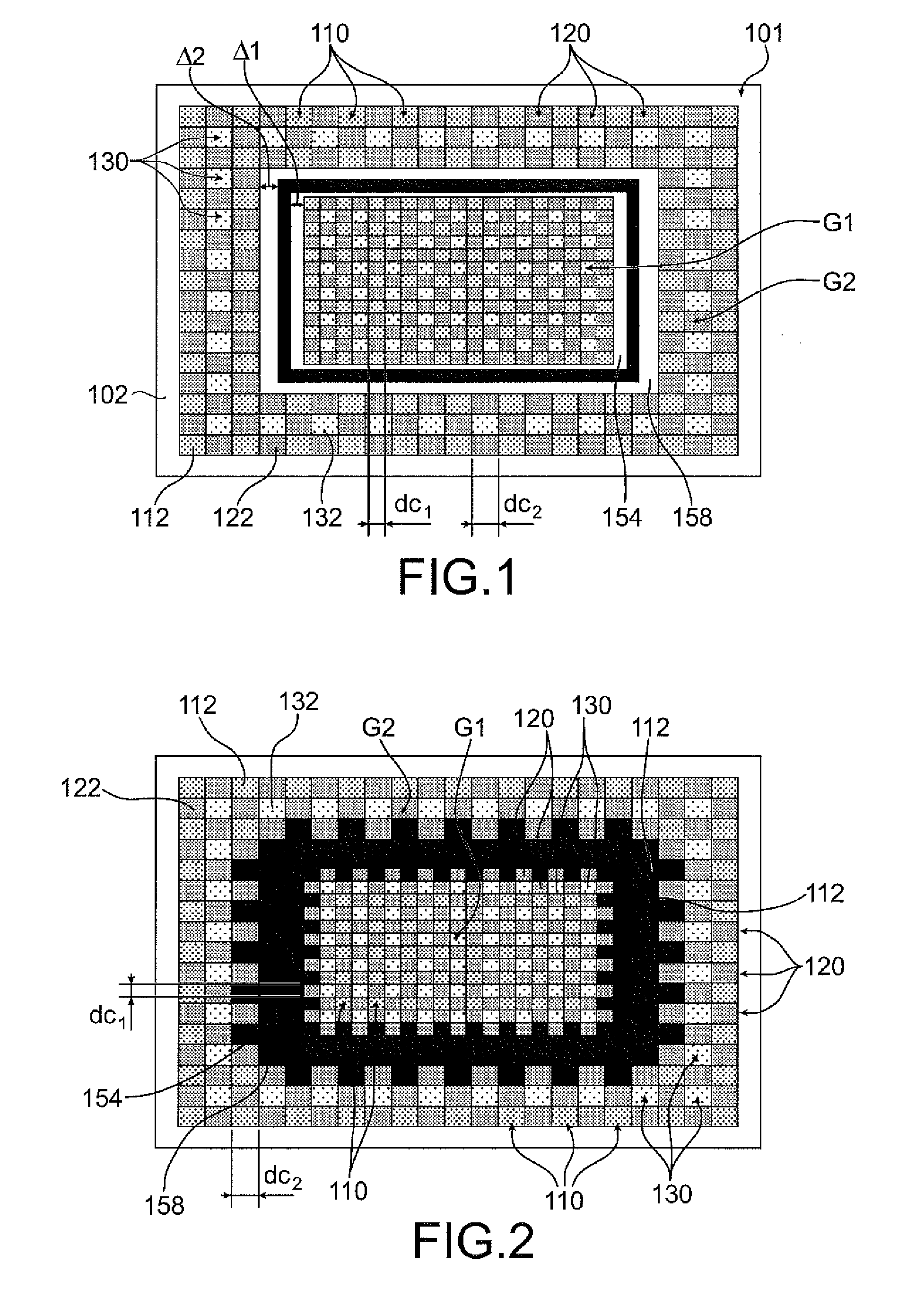 Production of an improved color filter on a microelectronic imaging device comprising a cavity