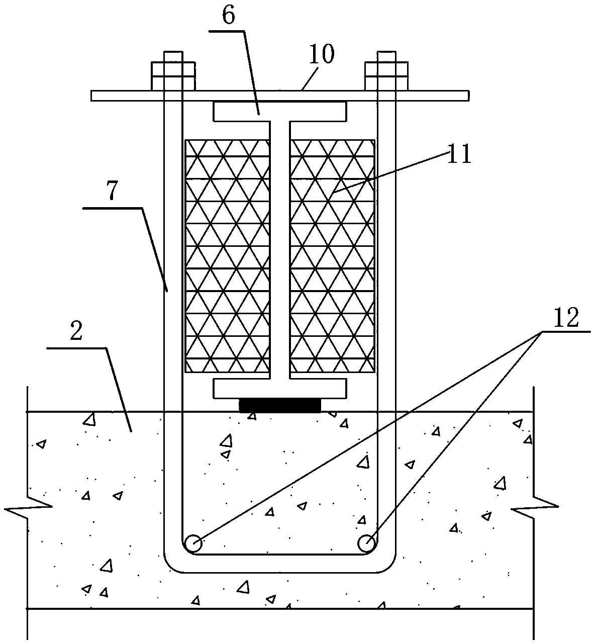 Large-span suspended member construction system and construction method thereof